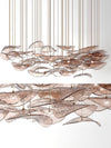 Wave Leaf Gasolier Floating Chandelier