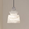 White Alabaster Pendant Light
