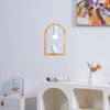 Wood Bird Resin Pendant Light