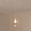 Wood Bird Resin Pendant Light