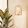Wood Bird Resin Pendant Light