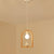 Wood Bird Resin Pendant Light