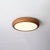 Wood Grain Round Ceiling Lamp