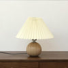 Wooden Pleated Table Lamp