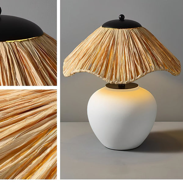 Woven Ceramic Table Lamp