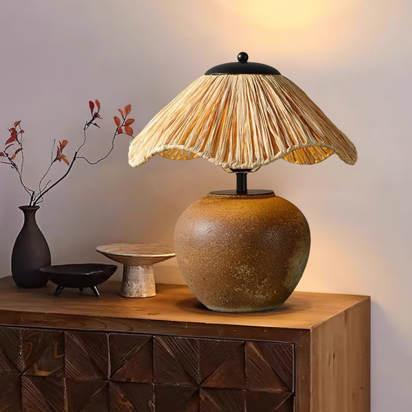 Woven Ceramic Table Lamp