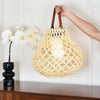 Woven Sphere Solar Lantern Outdoor Lamp
