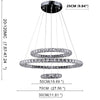Luxury Crystal Led Chandelier 3 Tier Geometric Or Stacked Led Pendant Light