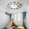 24 Inches Colorful Nelson Ball Clock Led Round Flush Mount Ceiling Light