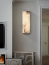 alabaster ribbed wall sconce led