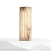 alabaster ribbed wall sconce led