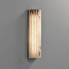 alabaster ribbed wall sconce led