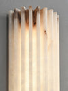 alabaster ribbed wall sconce led