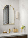alabaster ribbed wall sconce led