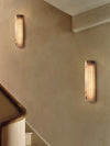 alabaster ribbed wall sconce led