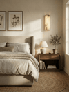 alabaster ribbed wall sconce led