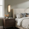 alabaster ribbed wall sconce led