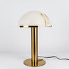 alabaster table lamp bronze gold bedside nightstand living room