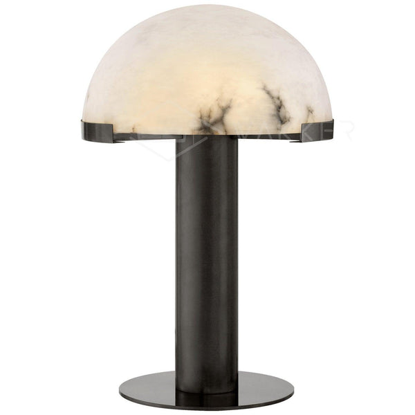 alabaster table lamp bronze gold bedside nightstand living room
