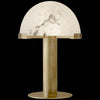 alabaster table lamp bronze gold bedside nightstand living room