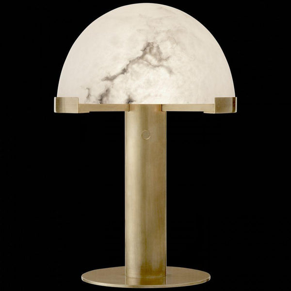 alabaster table lamp bronze gold bedside nightstand living room