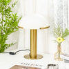 alabaster table lamp bronze gold bedside nightstand living room