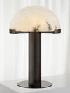alabaster table lamp bronze gold bedside nightstand living room