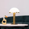 alabaster table lamp bronze gold bedside nightstand living room