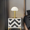 alabaster table lamp bronze gold bedside nightstand living room