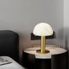 alabaster table lamp bronze gold bedside nightstand living room
