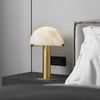 alabaster table lamp bronze gold bedside nightstand living room