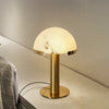 alabaster table lamp bronze gold bedside nightstand living room