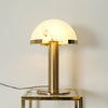 alabaster table lamp bronze gold bedside nightstand living room