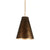 antiqued white iron cone pendant light gold interior