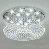 Glass Cicles Crystal Led Chandelier Drum Flush Mount Chandelier