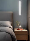 black acrylic iron linear led wall light