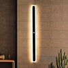 black acrylic iron linear led wall light