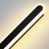 black acrylic iron linear led wall light