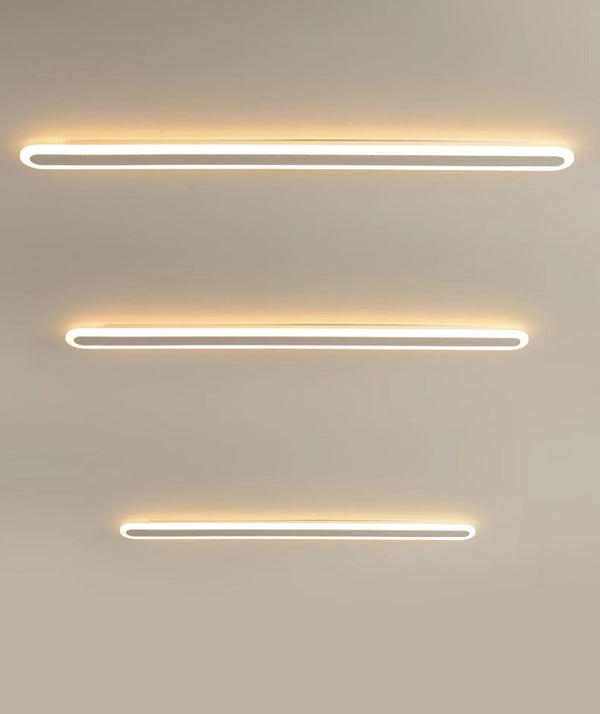 black acrylic iron linear led wall light