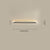 black acrylic iron linear led wall light