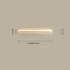 black acrylic iron linear led wall light