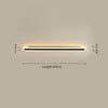 black acrylic iron linear led wall light