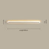 black acrylic iron linear led wall light