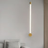 black copper linear led rechargeable wall sconce