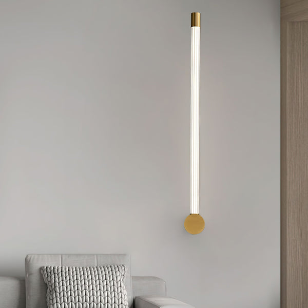 black copper linear led rechargeable wall sconce