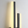 black gold iron acrylic linear led wall light