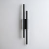 black gold iron acrylic linear led wall light