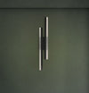 black gold iron acrylic linear led wall light