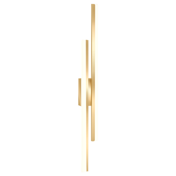 black gold iron acrylic linear led wall light