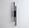 black gold iron acrylic linear led wall light
